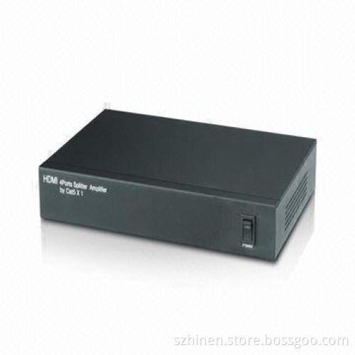 HDMI 4-port Splitter Amplifier, up to 50 Meters